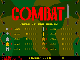 Combat (version 3.0) Title Screen